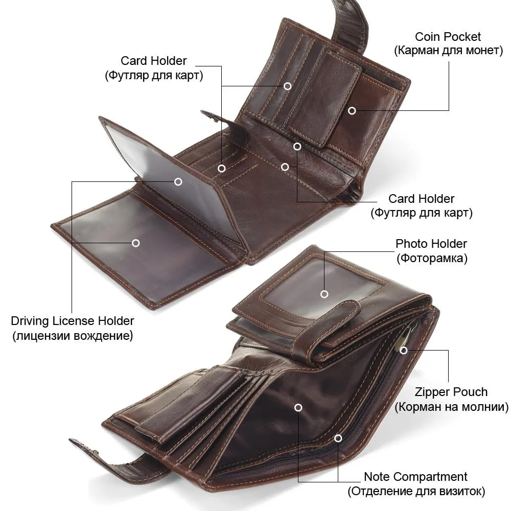 Vintage Leather Multi-functional Wallet - 4 Colors