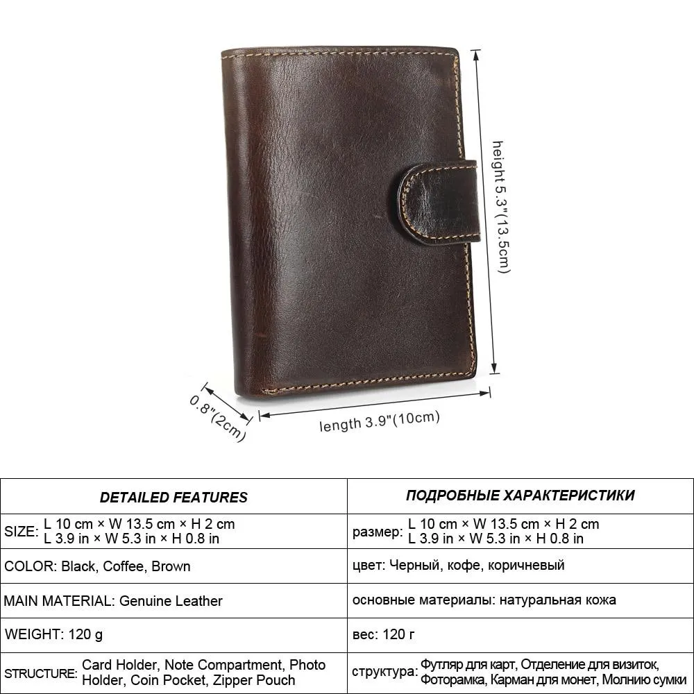 Vintage Leather Multi-functional Wallet - 4 Colors