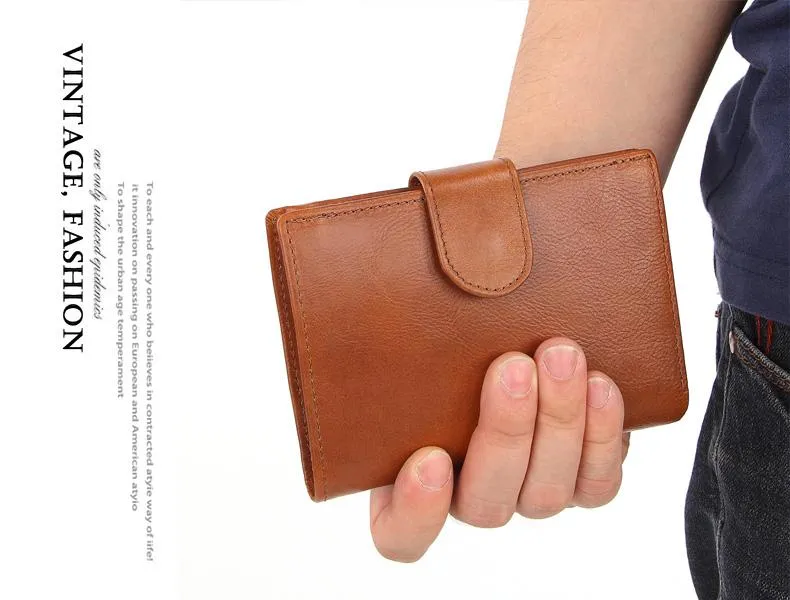 Vintage Leather Multi-functional Wallet - 4 Colors