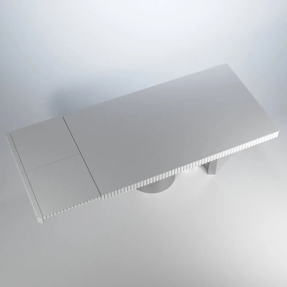 Wave White Modern Luxury Dining Set, made in Spain