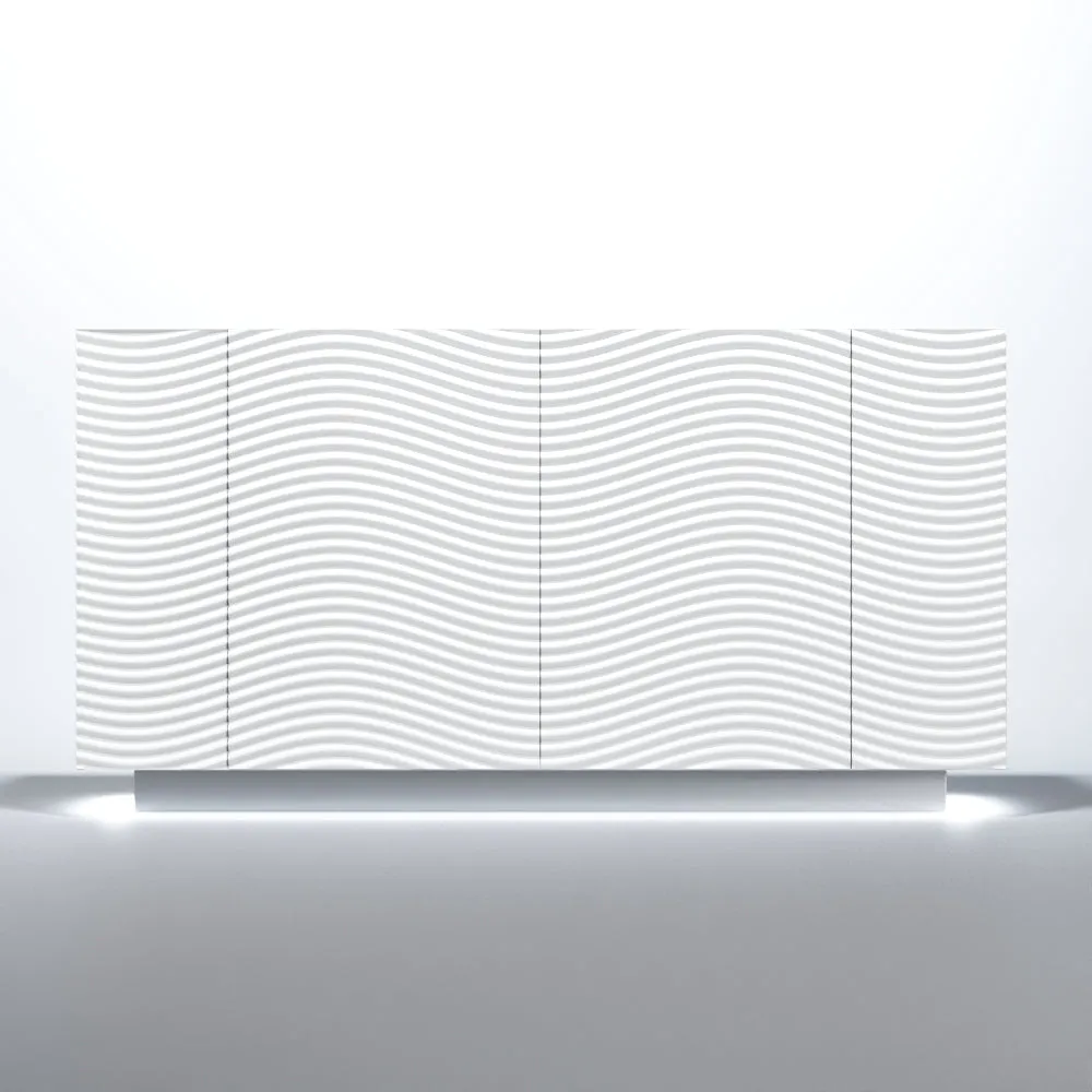 Wave White Modern Luxury Dining Set, made in Spain
