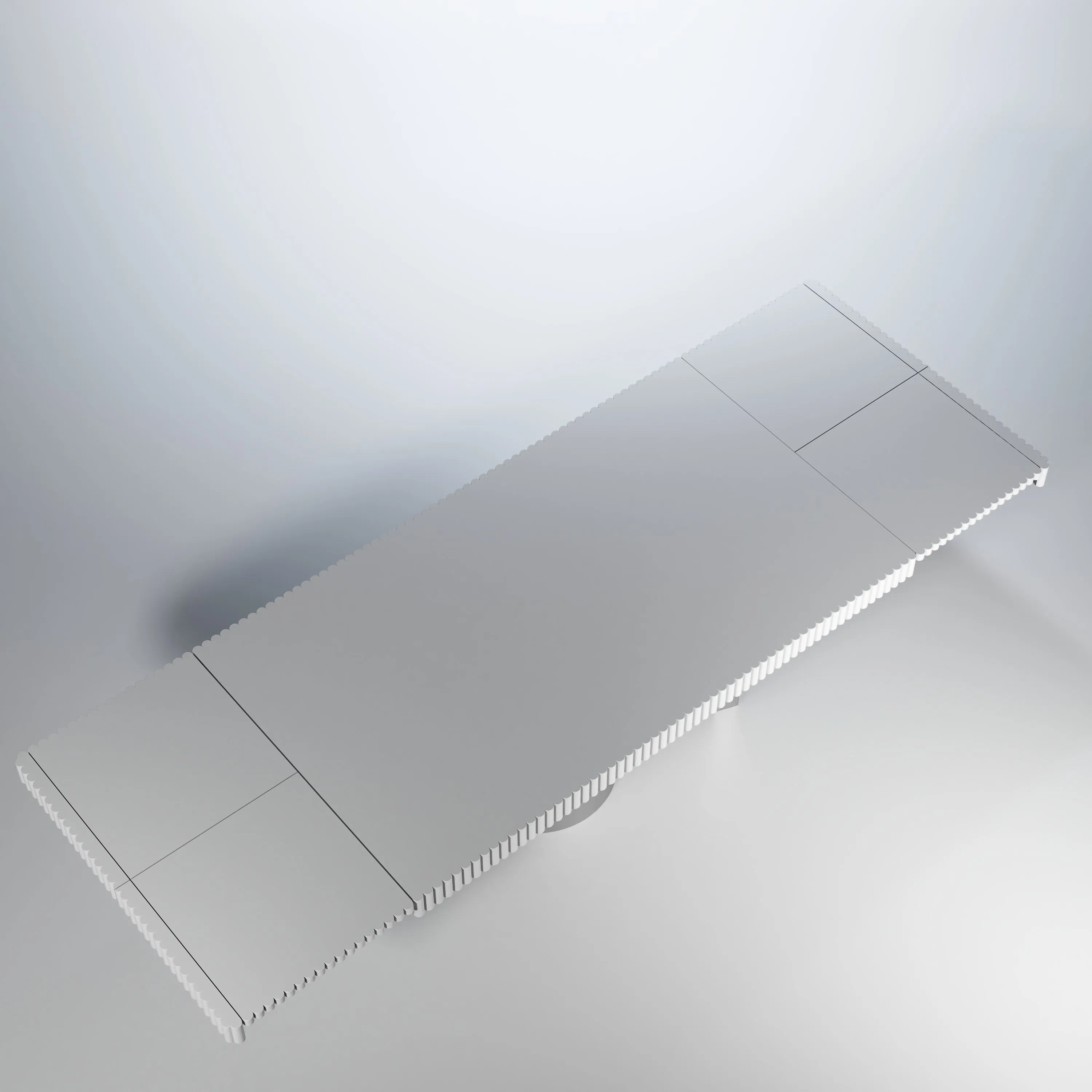 Wave White Modern Luxury Dining Set, made in Spain