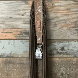 Western Mini Leather Fringe Strap 36" #66976
