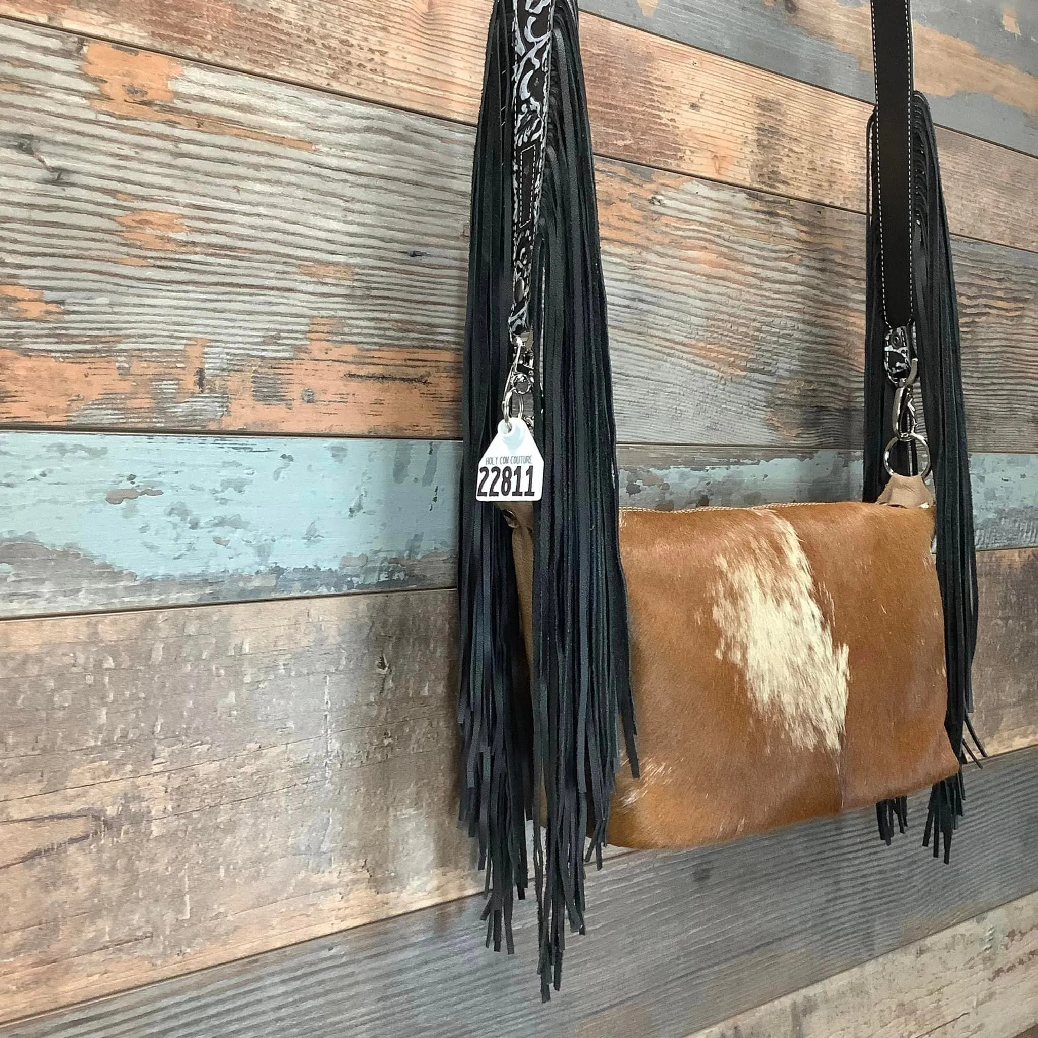 Western Mini Leather Fringe Strap 48" #22811