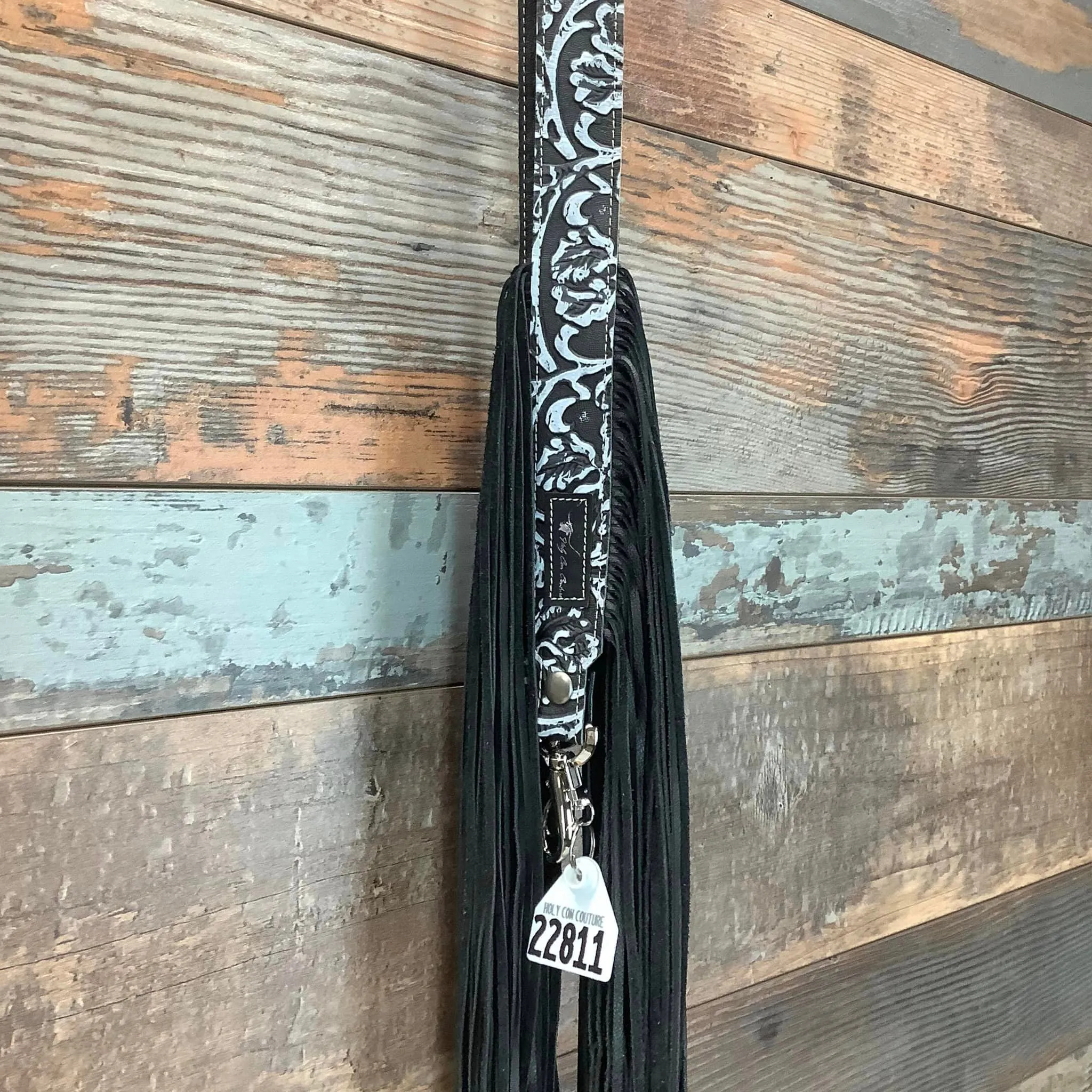 Western Mini Leather Fringe Strap 48" #22811