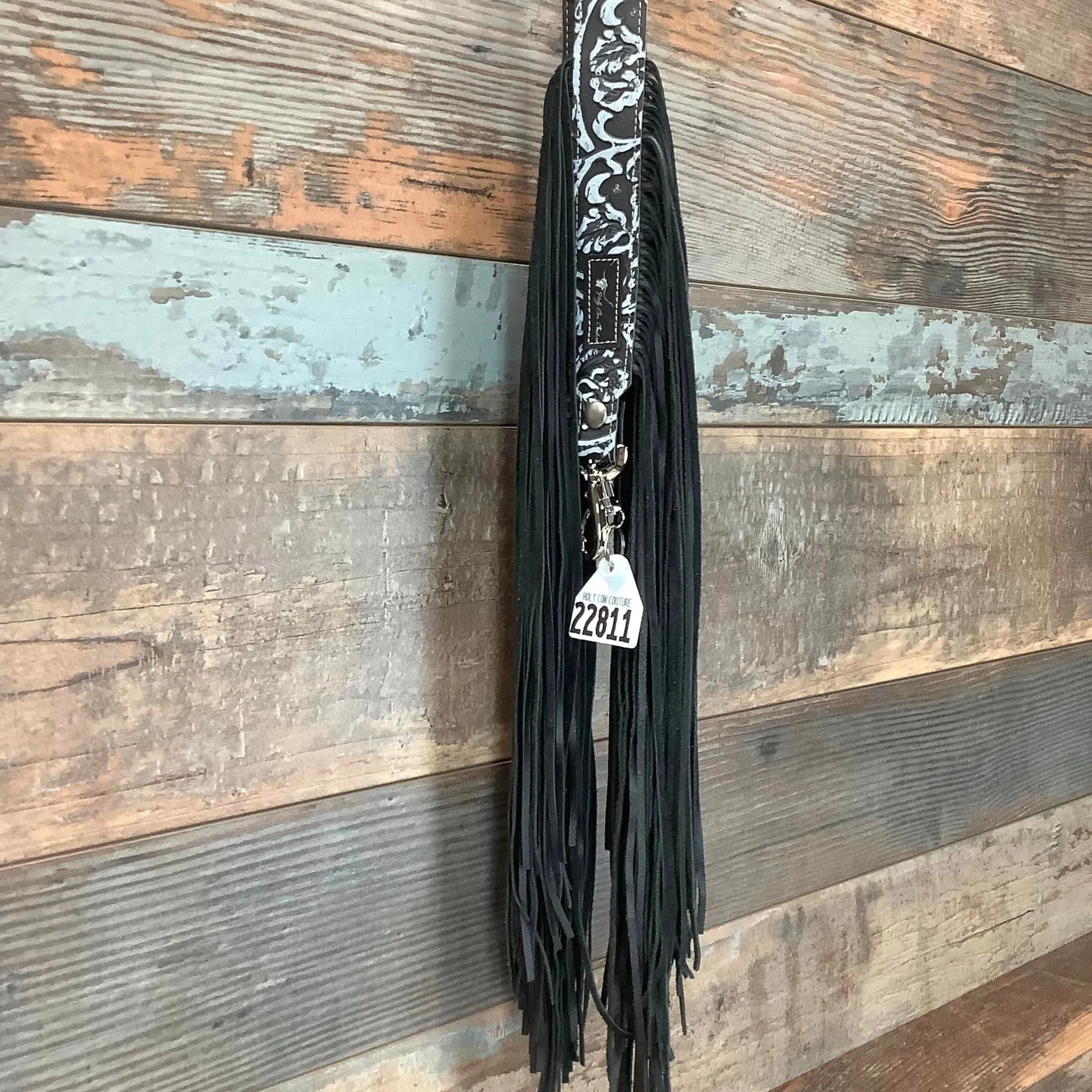 Western Mini Leather Fringe Strap 48" #22811