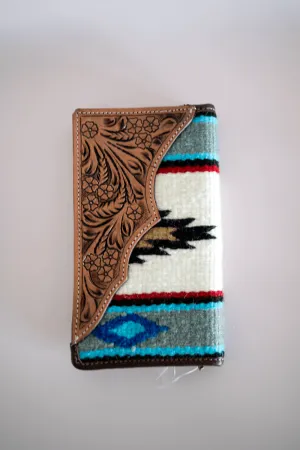 White Saddle Bkt Slim Wallet