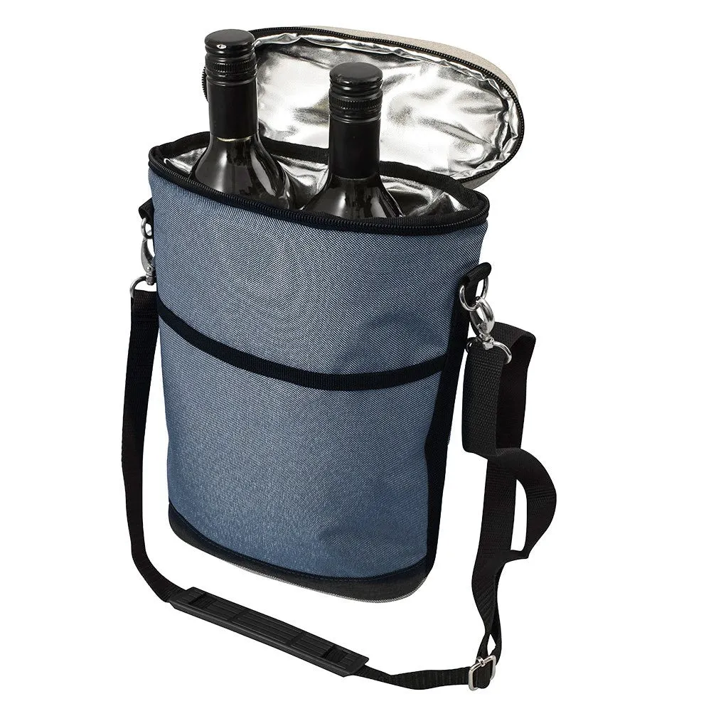 Wine Carrier Bag for 2 Bottles with Temperature Control