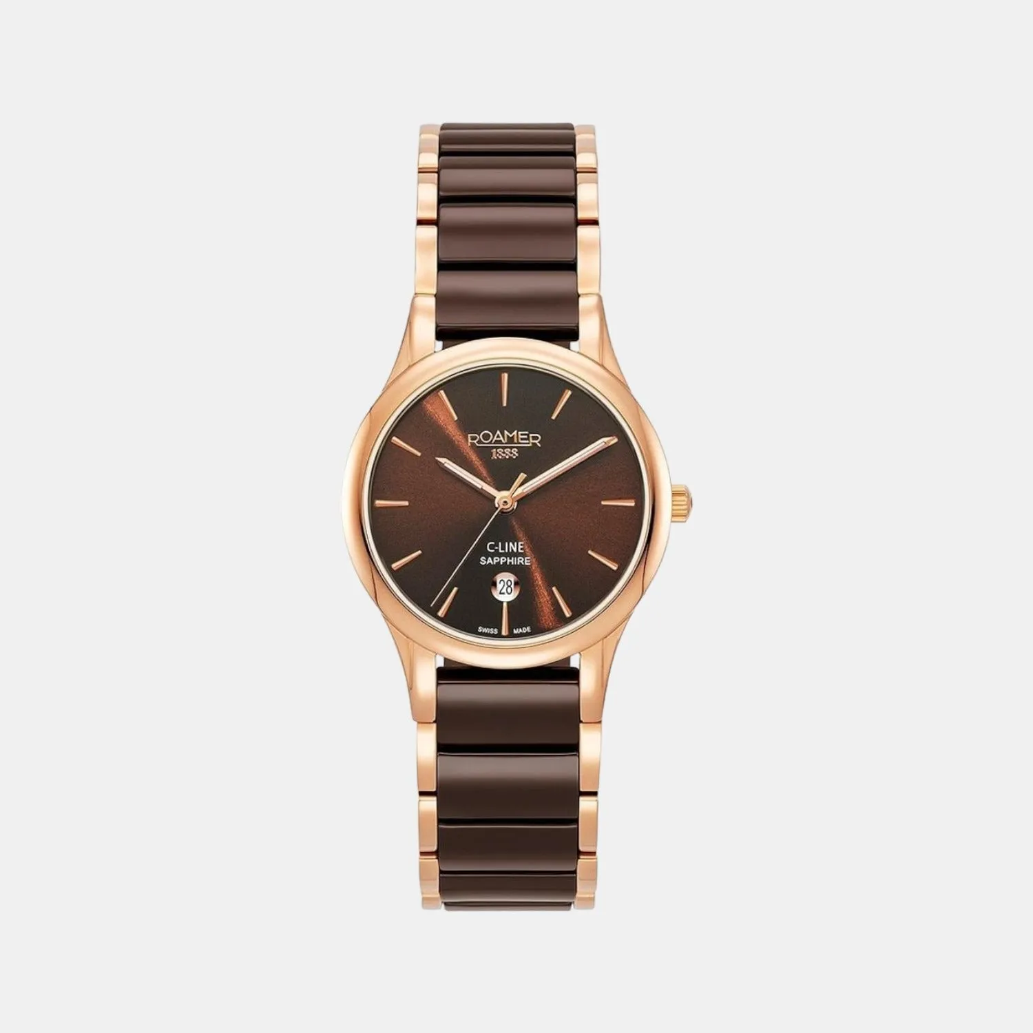 Women Brown Analog Stainless Steel Watch 658844 49 65 63