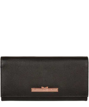 'Wren' Black Leather Purse