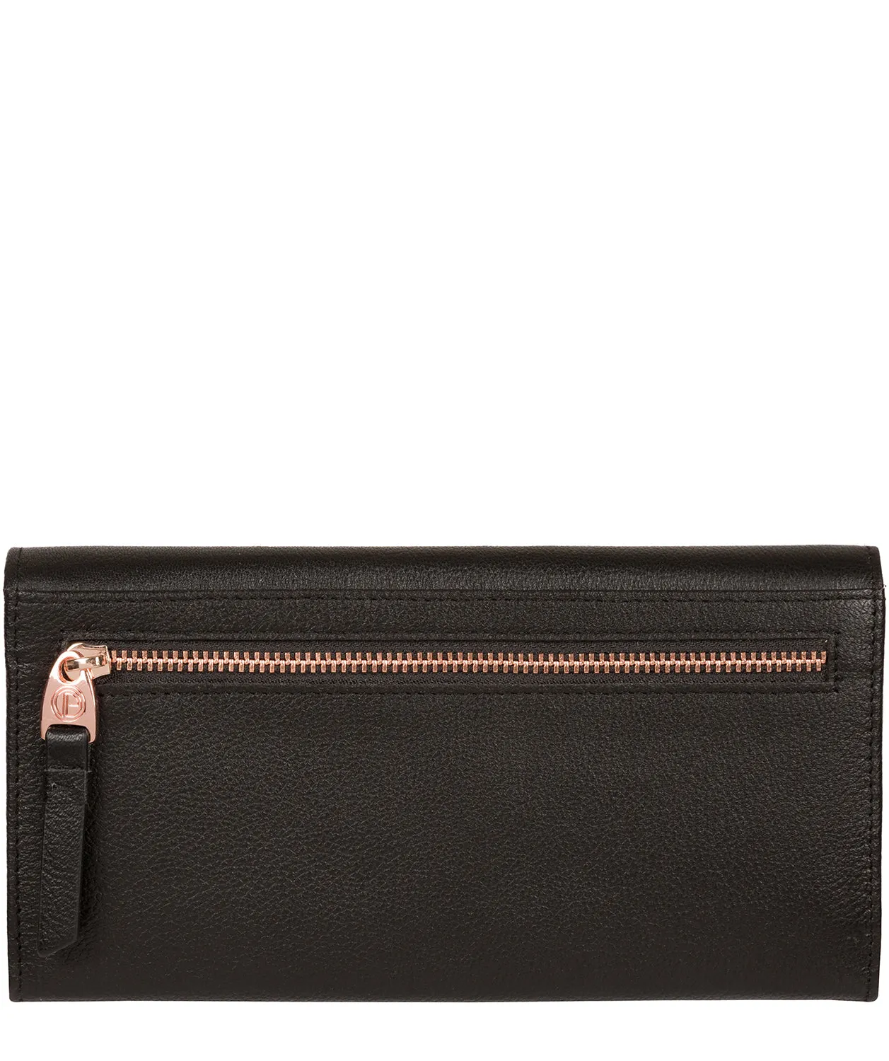 'Wren' Black Leather Purse