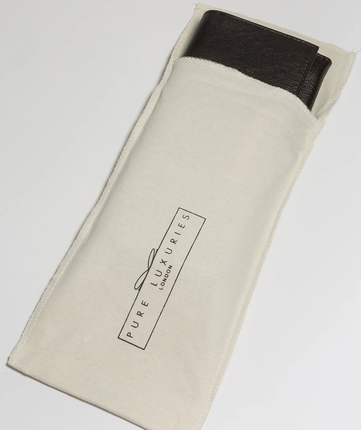 'Wren' Black Leather Purse