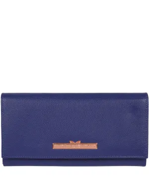 'Wren' Navy Blue Leather Purse
