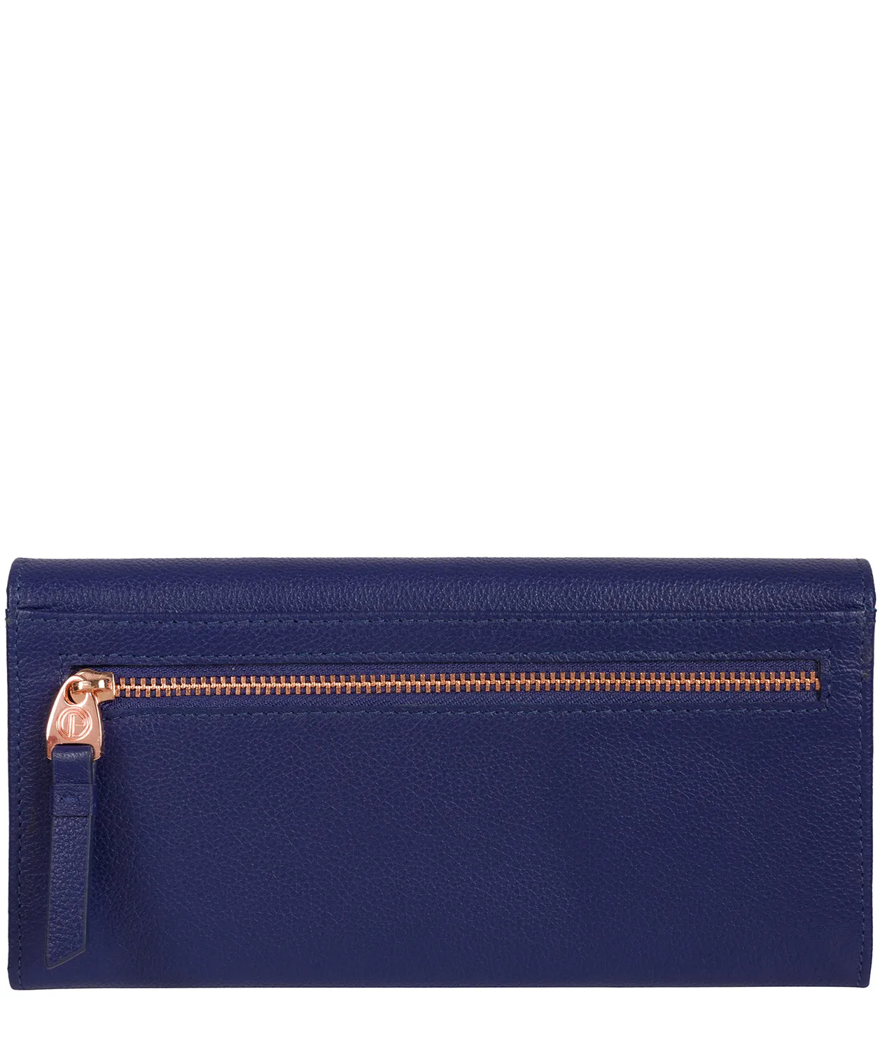 'Wren' Navy Blue Leather Purse