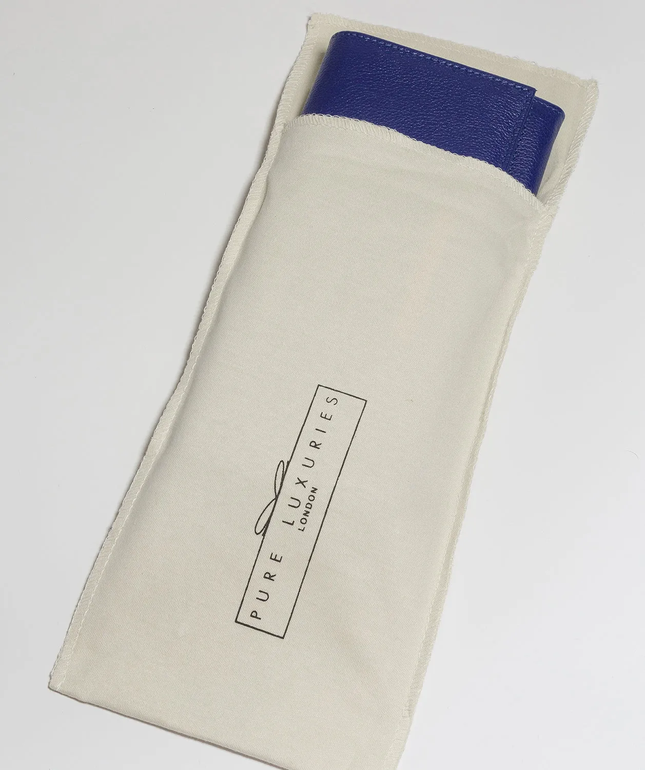 'Wren' Navy Blue Leather Purse