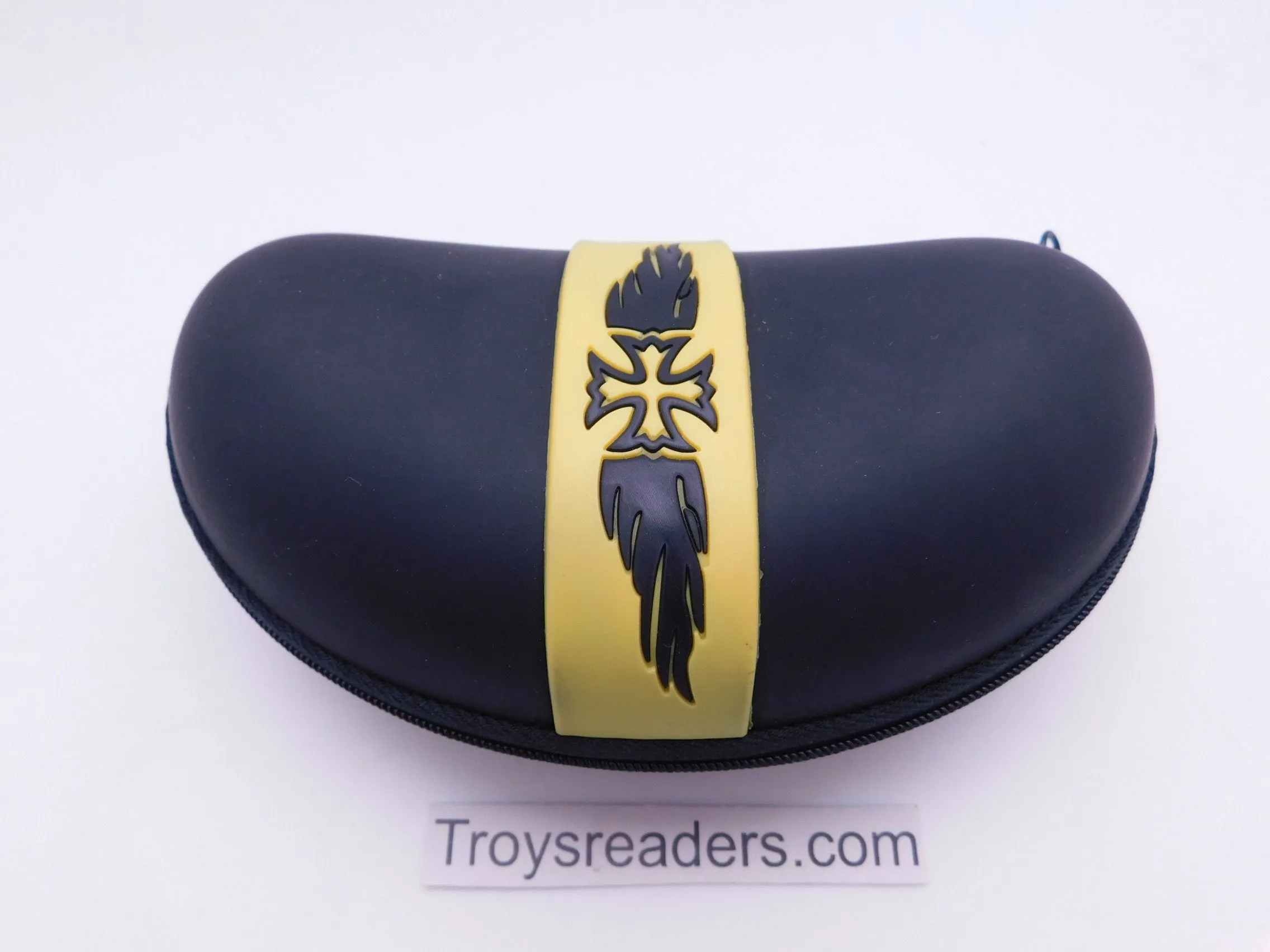 XL Rubber Zipper Hard Case with Biker Logo in Six Colors
