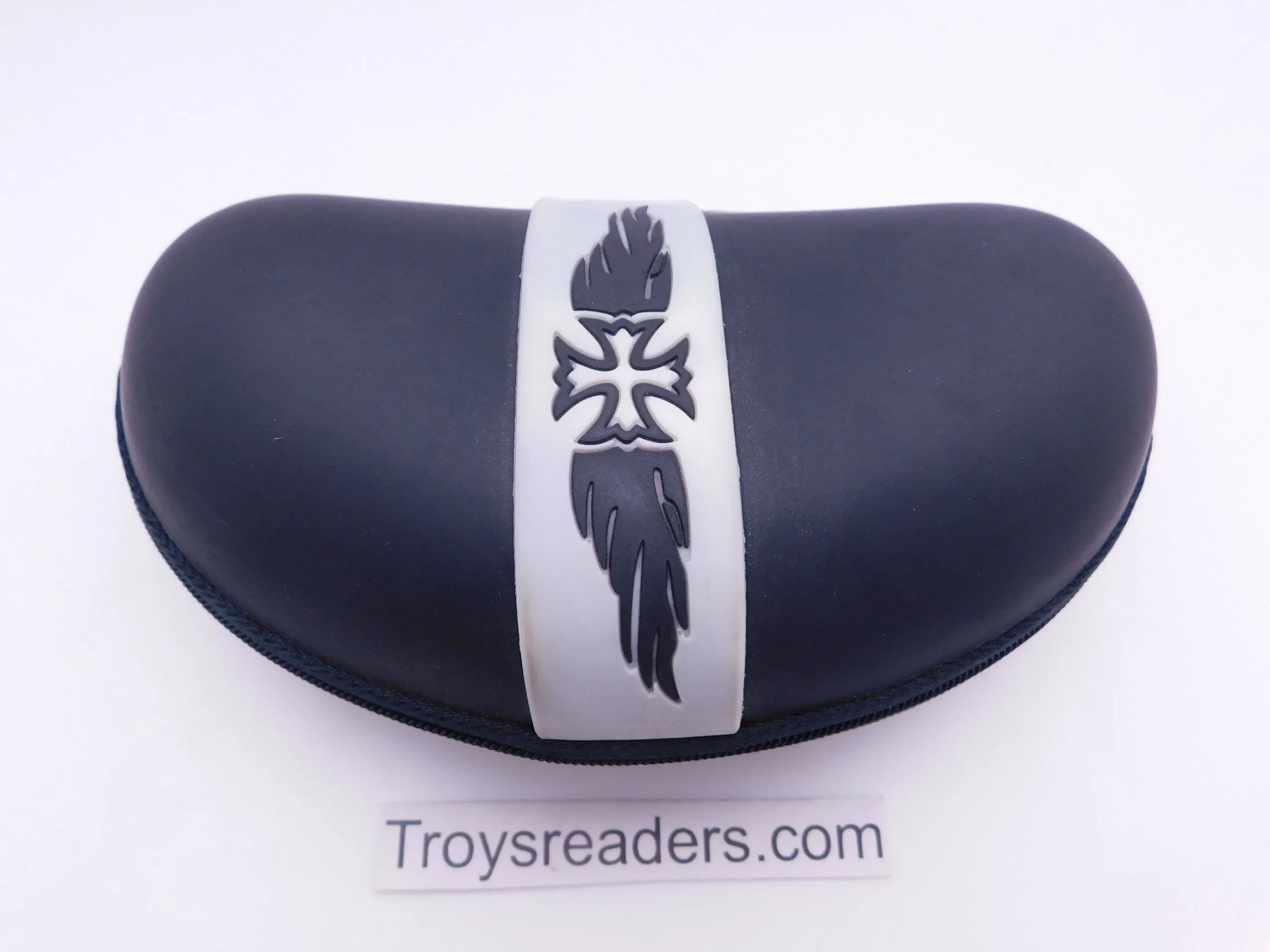 XL Rubber Zipper Hard Case with Biker Logo in Six Colors