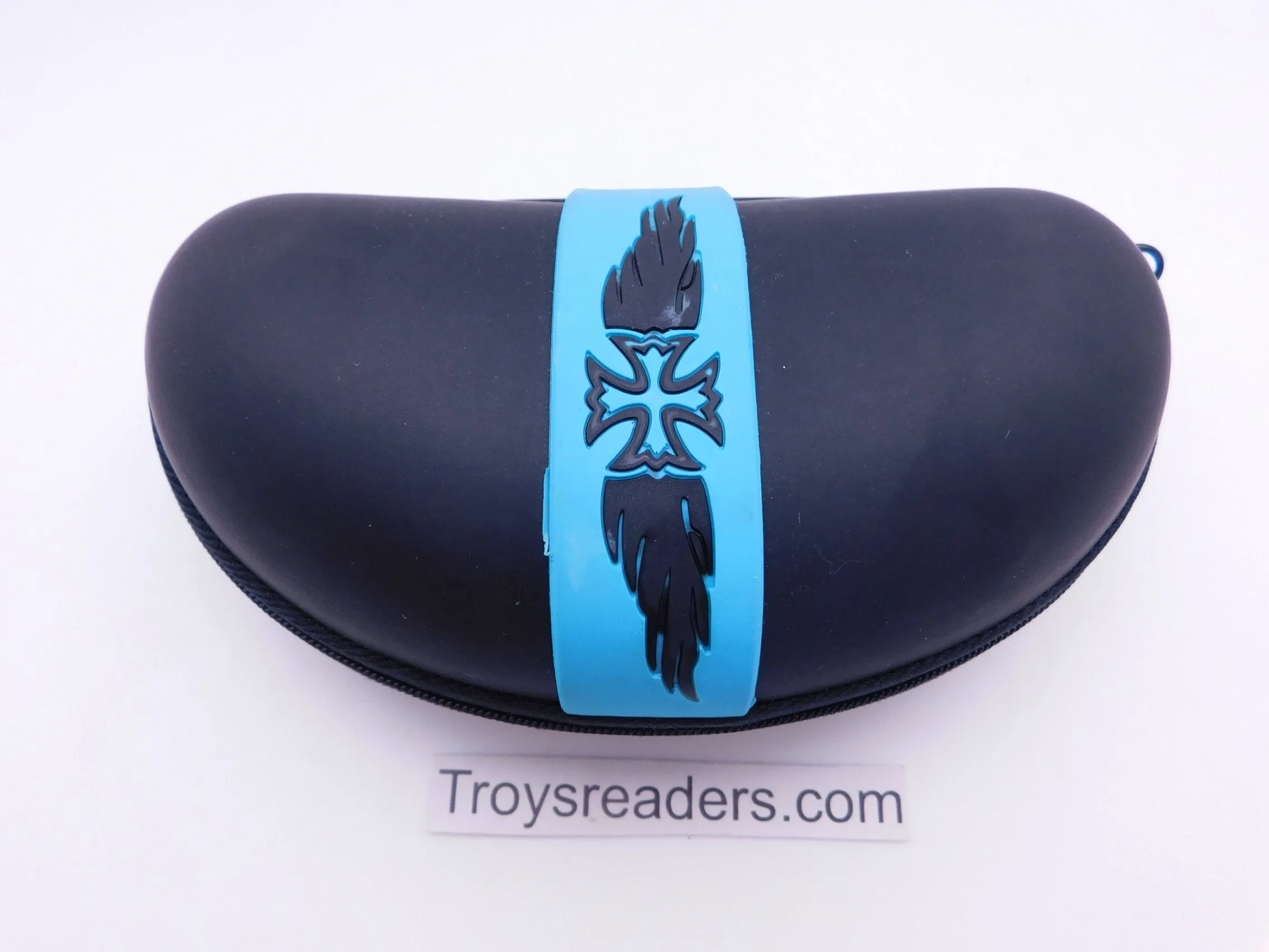 XL Rubber Zipper Hard Case with Biker Logo in Six Colors