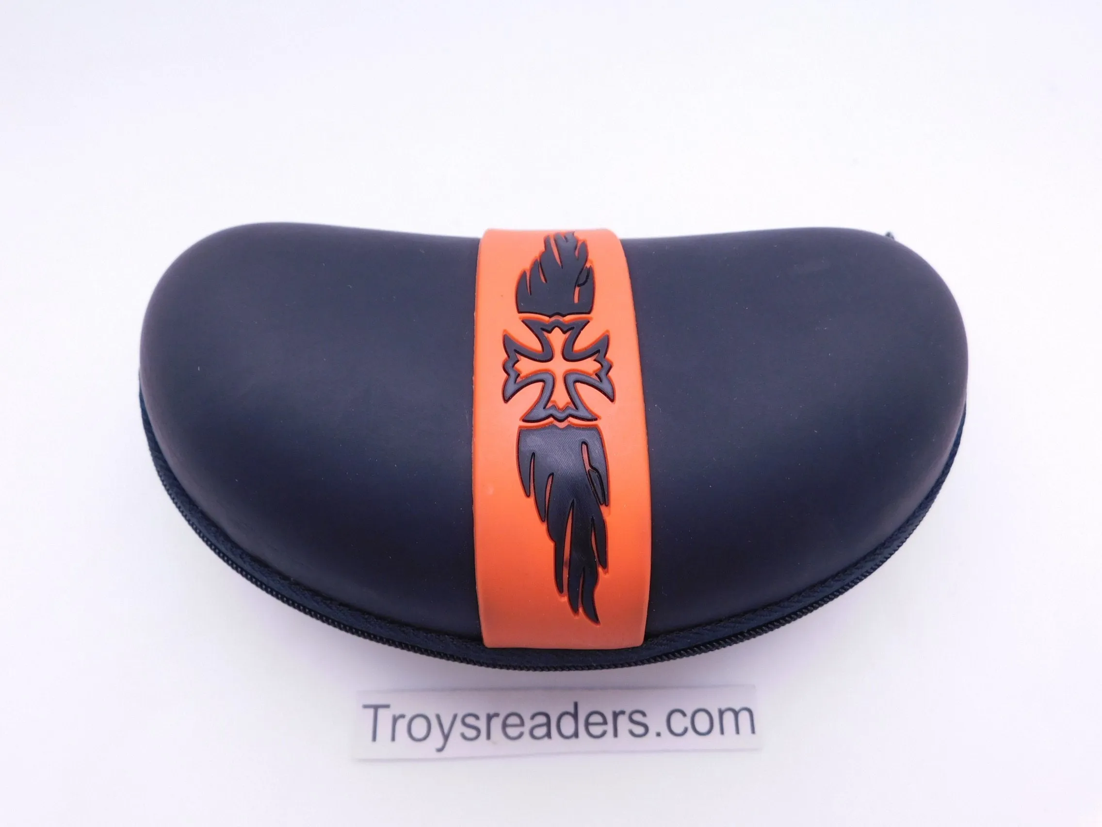 XL Rubber Zipper Hard Case with Biker Logo in Six Colors