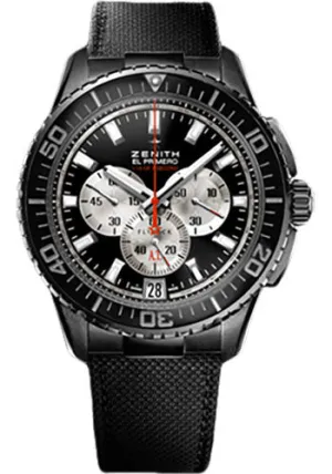 Zenith - El Primero Stratos Flyback Striking 10th Black Alchron Watch 24.2061.4057/67.C707