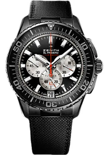 Zenith - El Primero Stratos Flyback Striking 10th Black Alchron Watch 24.2061.4057/67.C707