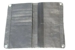 zip detail wallet - large - black