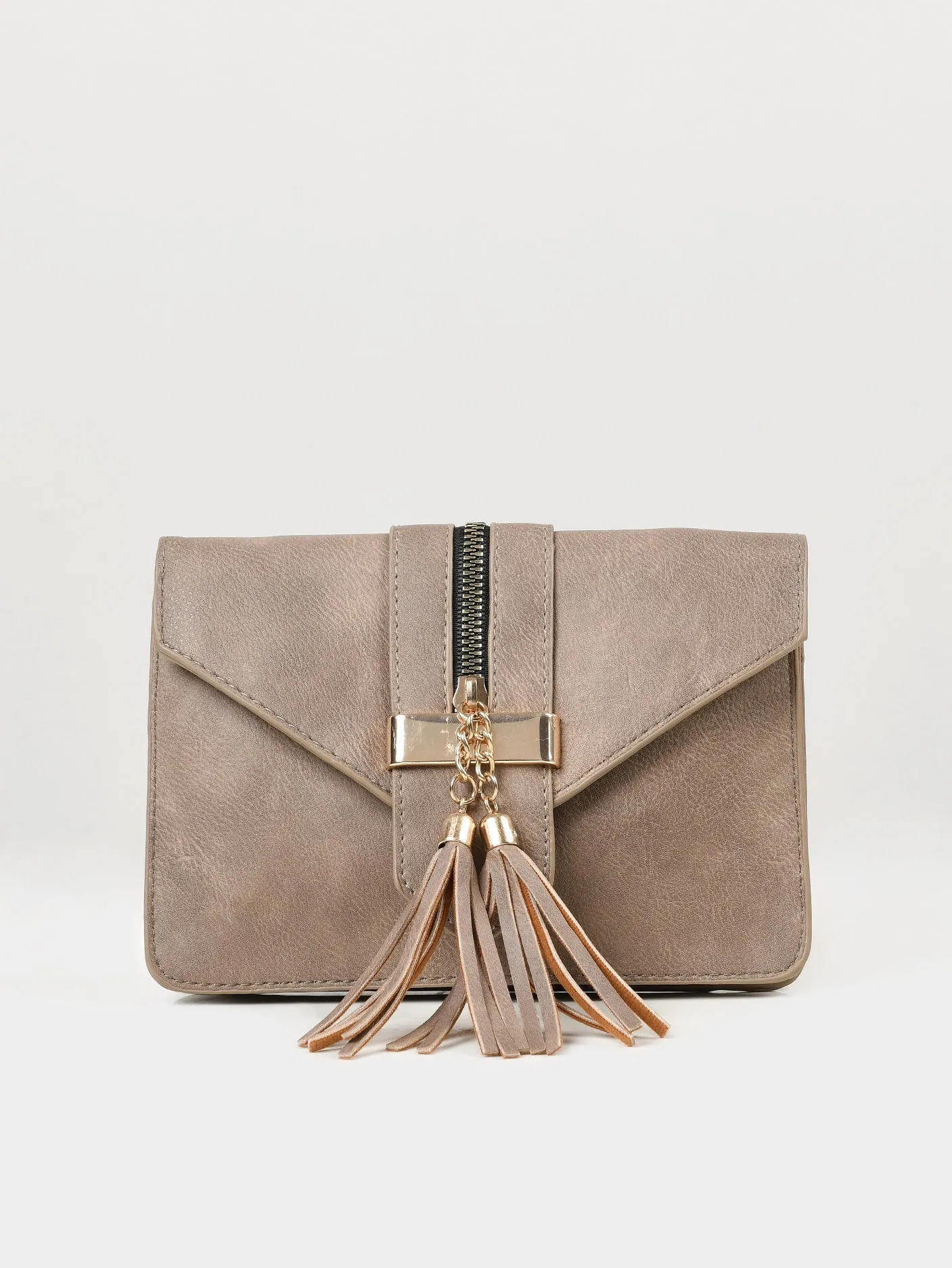 Zipped Tassel Bag