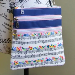 Zippy Crossbody - Rifle Paper Co Music Notes